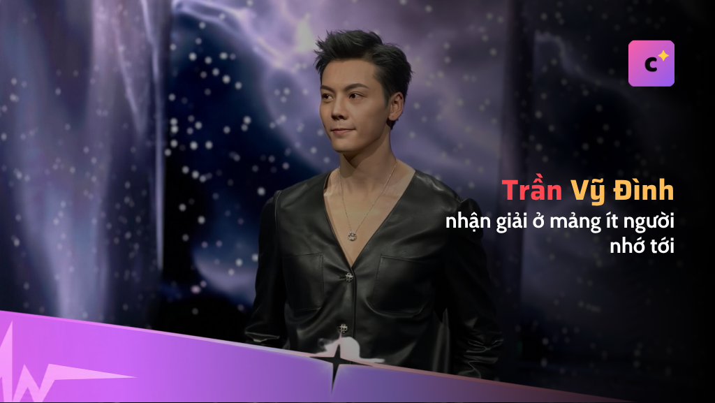 Trần Vỹ Đình nhận giải ở mảng ít người nhớ tới